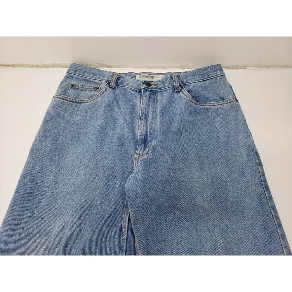 Route 66 Mens Jeans Regular Fit Straight Leg Light Wash Denim 100% Cotton 34x34